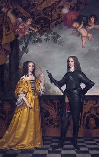 Gerard van Honthorst Willem II (1626-50), prince of Orange, and his wife Maria Stuart